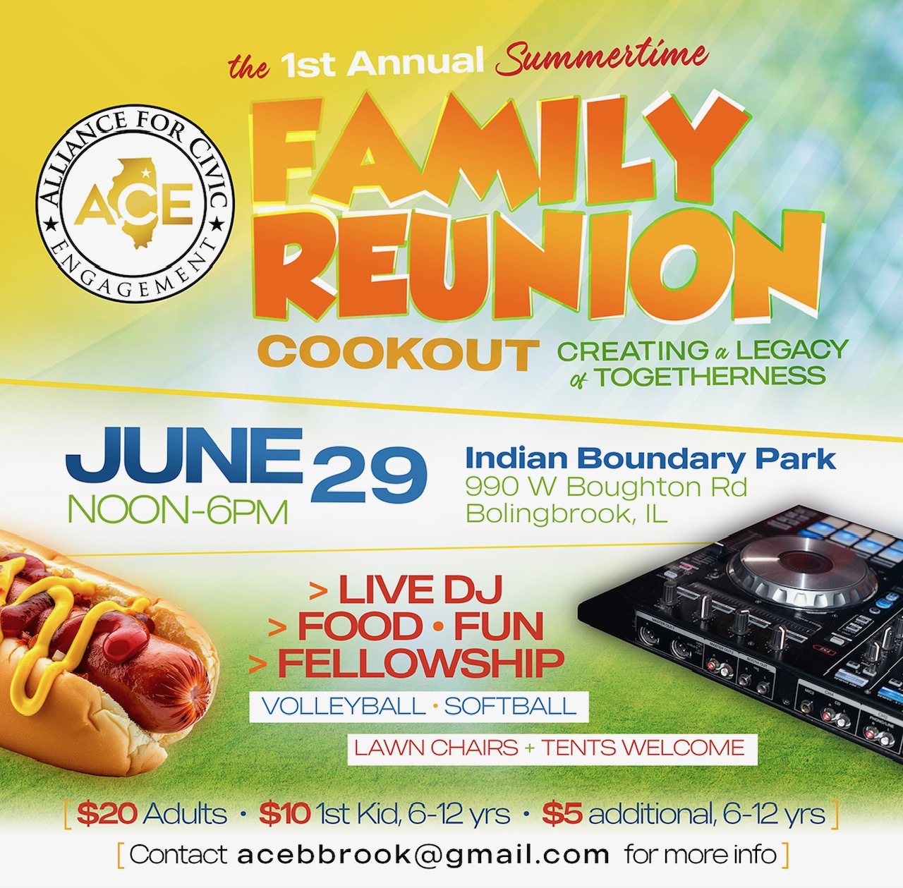 ACE 1st Annual Summertime Family Reunion Cookout | Eventcombo