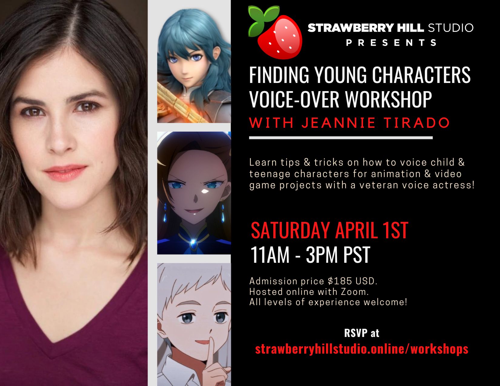 Finding Young Characters Voice-Over Workshop w/ Jeannie Tirado