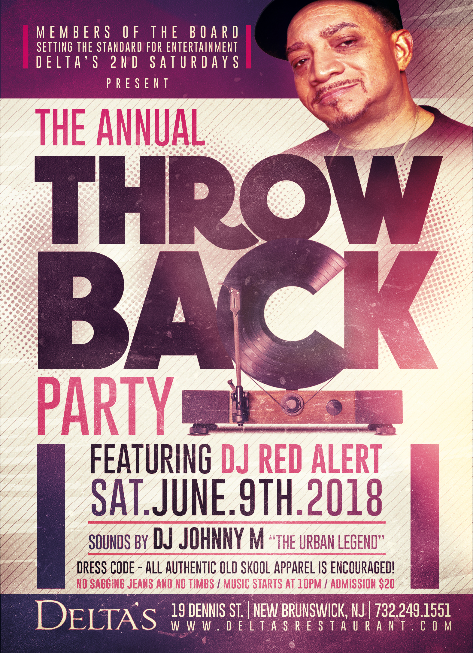 Throwback Party @ Deltas feat. Red Alert - Early Bird Tickets