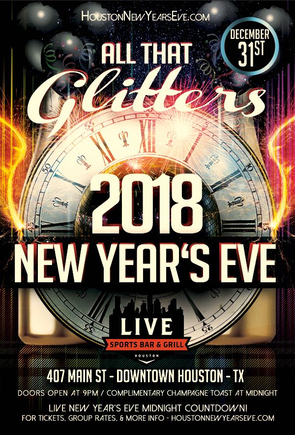 "All That Glitters" New Year's Eve at Live Sports Bar