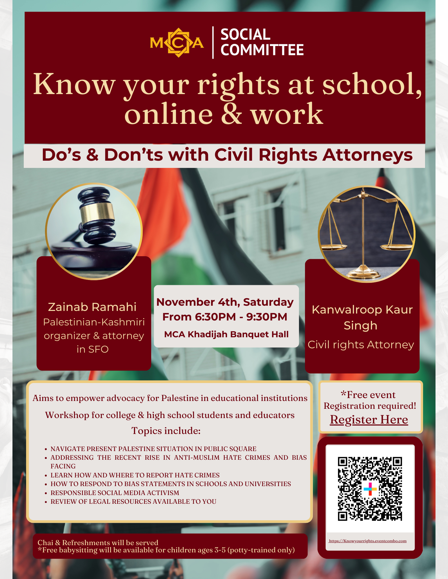 Know your rights at school, online & work