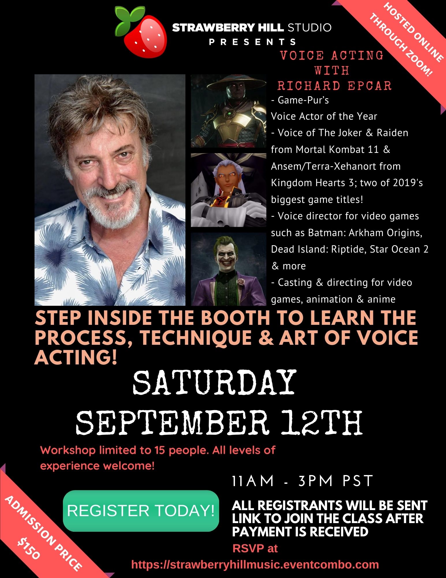 Voice Acting Workshop w/ Richard Epcar