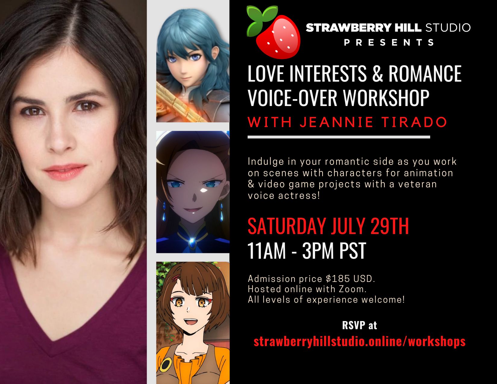 Love Interests & Romance Voice-Over Workshop w/ Jeannie Tirado