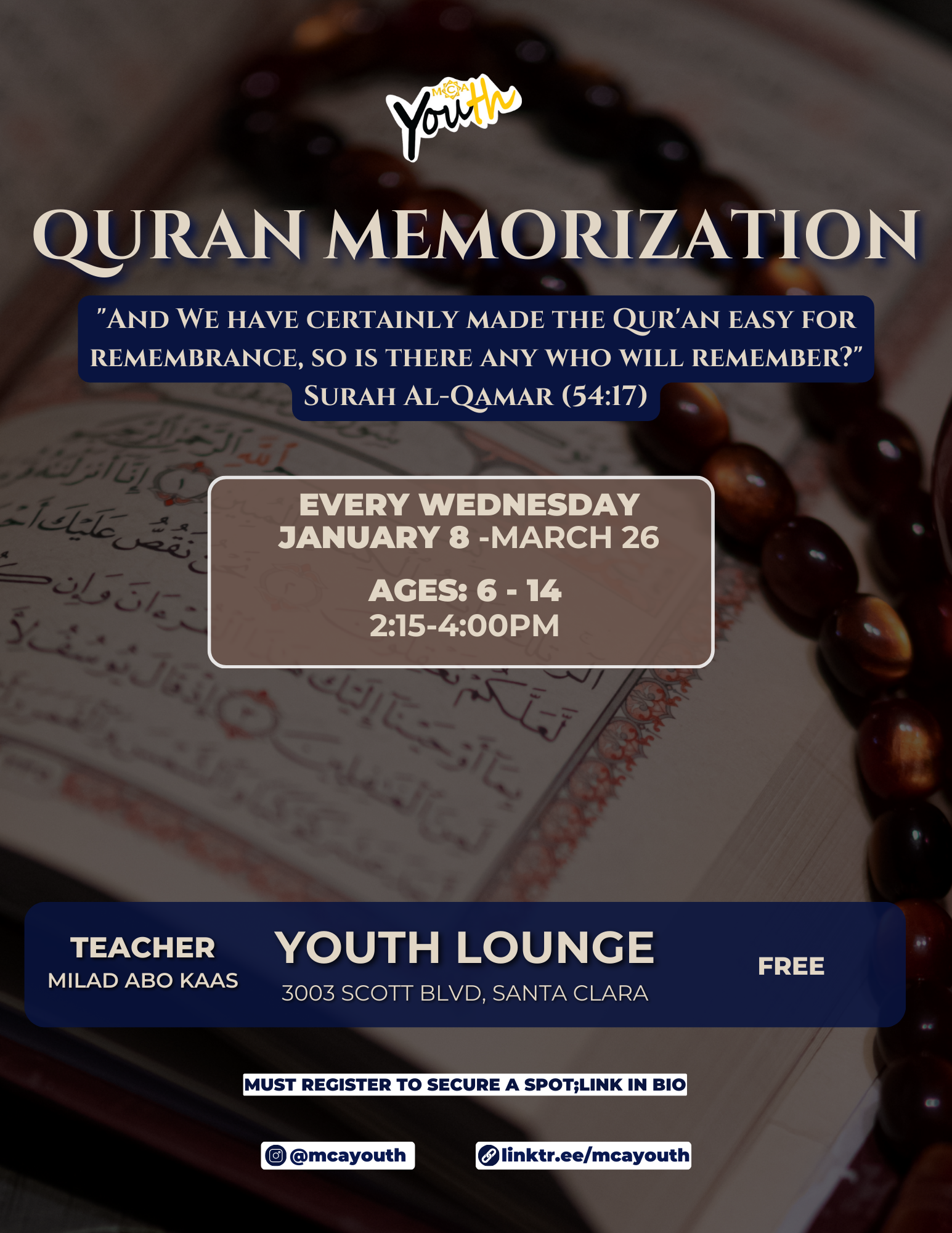 MCA Youth Quran Memorization