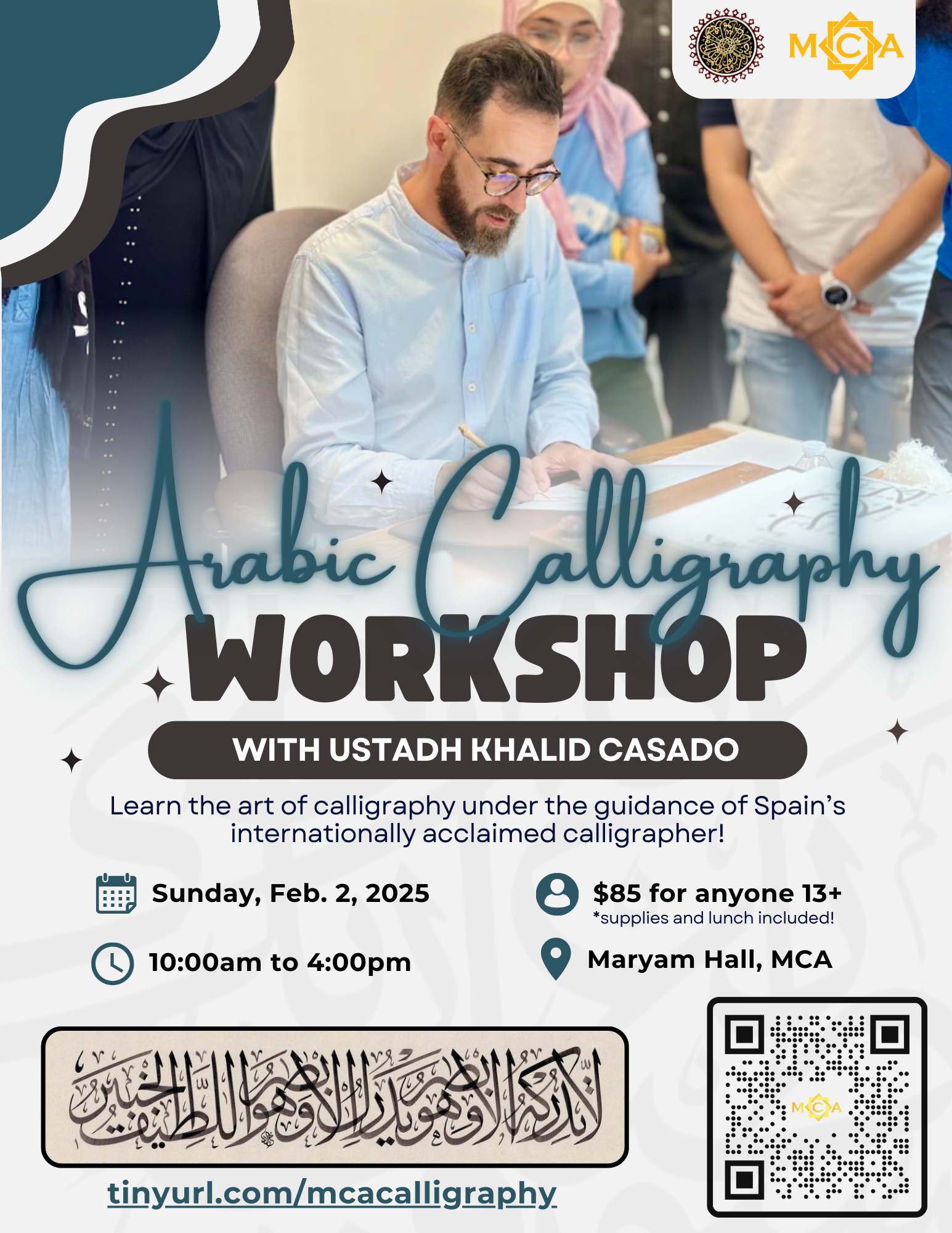 Arabic Calligraphy Workshop with Ustadh Khalid Casado 